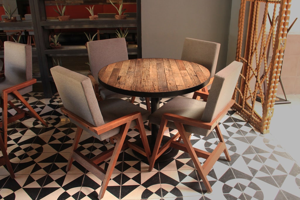 Pabilo Café: Detalle de carpintería · Pabilo Café